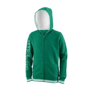 Wilson Hoodie Team II Full-Zip Green Children